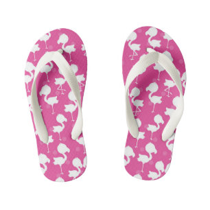 Infantis Meninas chinelos de padrão flamingo, rosa, fofinho