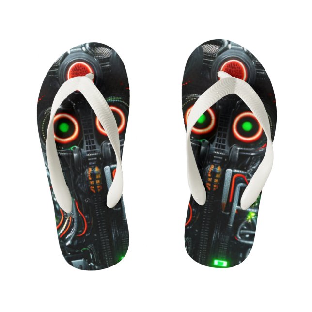 Infantis Robot 5 chinelos (Pé da cama)