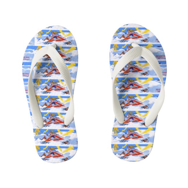 Infantis Surf das Bermudas - chinelos (Pé da cama)
