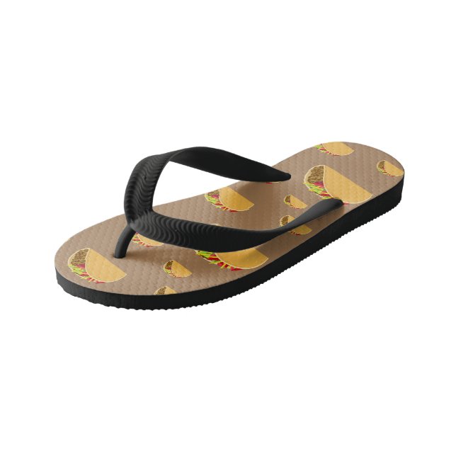 Infantis Taco Terça-feira Design - Chinelos para crianças (Inclinado)