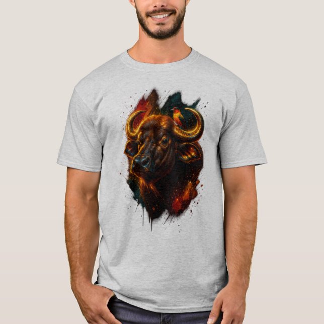 Inferno Taurus – Glowing Bull Power T-Shirt (Frente)