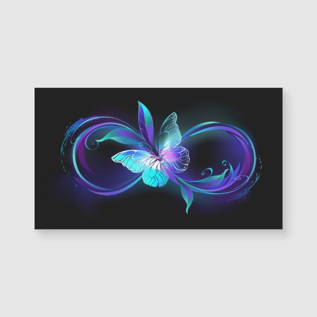 Infinidade brilhante com borboleta mágica (Frente)