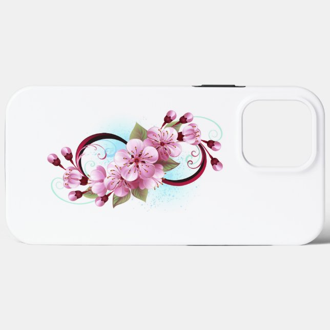 Infinidade com Flores de Flor Sakura (Verso (horizontal))