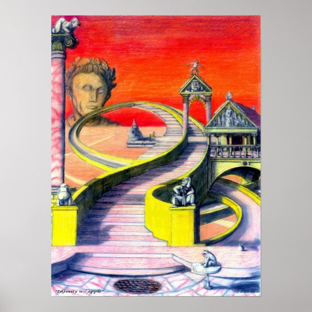 Infinidade com maçã - Poster (Frente)