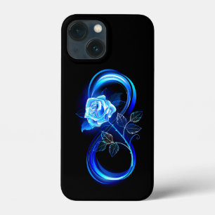 Infinito brilhante com rosa azul