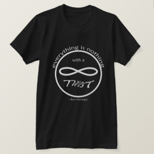 Infinito Tudo Nada de T-shirt preta