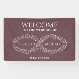 Infinity burgundy botânica romântica elegante