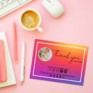 Influenciador do Instagram | Cartões de agradecime