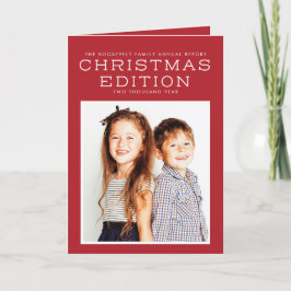 Infográfico de Cartão de Natal em Revisão