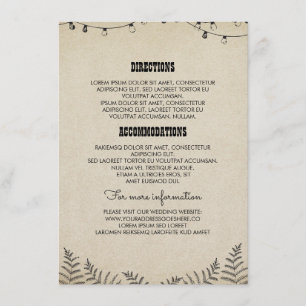 Informação de detalhes do casamento do país -