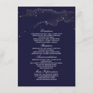 Informação do casamento do marinho e do ouro da