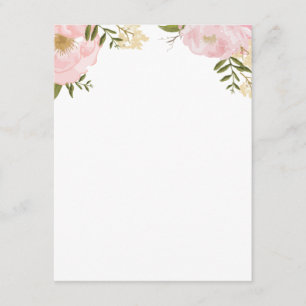 Informação floral do casamento do rosa moderno do