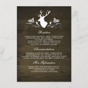 Informação Rustic Deer Barn Wood Wedding
