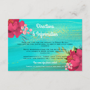 Informação Wedding floral Dourado tropical da