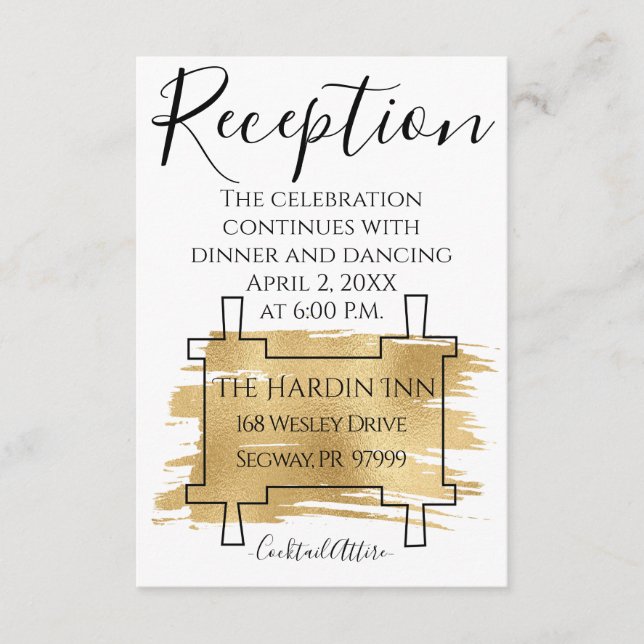 Informações Bar Mitzvah fora deste Cartão de Recepção Mundial (Frente)