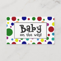 Bebê a Caminho! Cartão de Registro de Presentes co