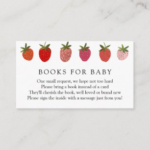 Informações Berry Sweet Strawberry Books para Cartão de Inserç