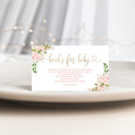 Informações Blush florais para cartão de compartimento de pass