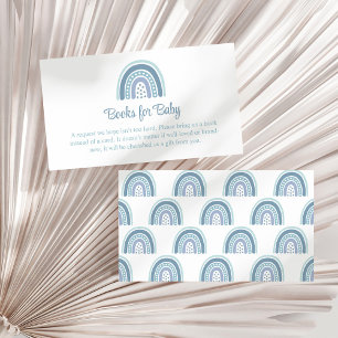 Informações Boho Blue Rainbow Books para o Cartão de Enclosure
