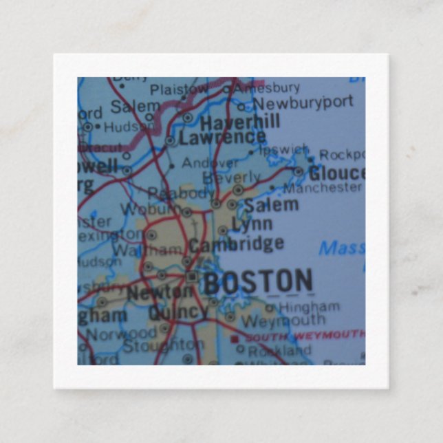 Informações boston, movemos novo cartão de endereço (Frente)
