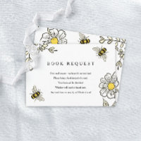 Bumble Bee Traga Um Cartão De Solicitação De Livro