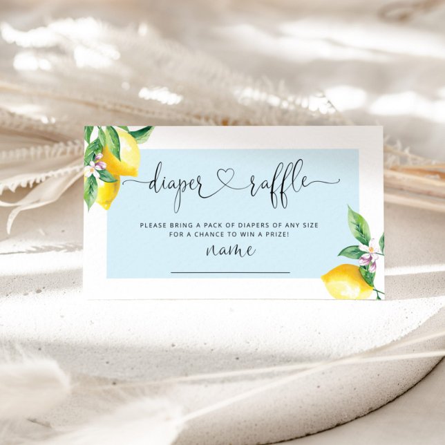 Informações Cartão azul para estojos de fralda de limão (Criador carregado)