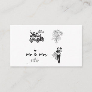 Informações Cartão de Acompanhamento de Casamento do Sr. e Sra