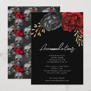 Informações Cartão de Acompanhamento de Casamento Floral Verme