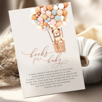 Cartão de Acompanhamento de Livros de Bebê Balões 