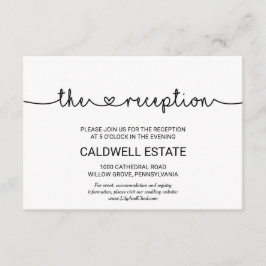 Informações Cartão de Acompanhamento de Recepção de Casamento 