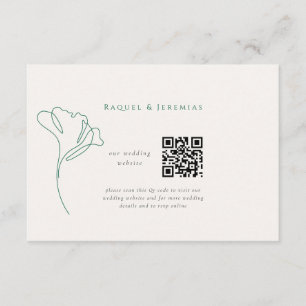 Informações Cartão de Acompanhamento de Site de Casamento Esme