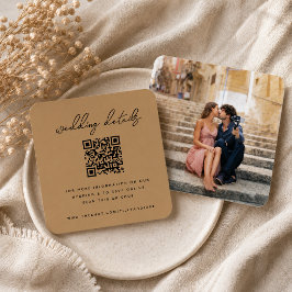 Informações Cartão de Acompanhamento para Site de Casamento |