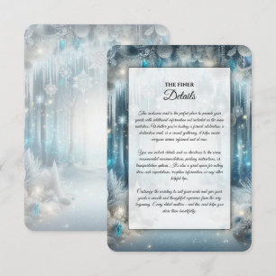 Informações Cartão de Acréscimo de Casamento Floresta Nevada R