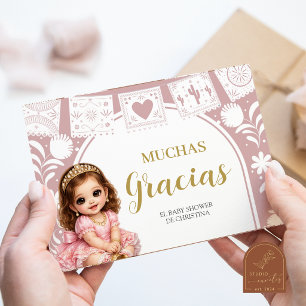 Informações Cartão de Agradecimento Pink Es Nina