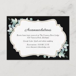 Informações Cartão de Alojamento do Hotel Eucalyptus, em verde