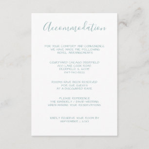 Informações Cartão de alojamento Watercolor Laurel Monogramas