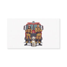 Cartão de Anime Bombeiros & Dálmata