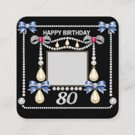 Informações Cartão de Aniversário de 80 anos Inspirado na Real
