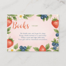 Cartão de Bebê Rustic Berry Sweet
