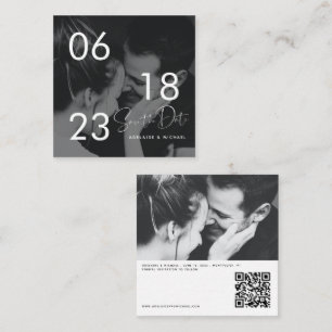 Informações Cartão de Casamento de Detalhes de Foto do Código