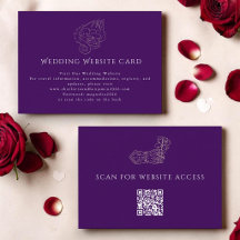 Cartão de Casamento do Dragão | Código QR | Dourad
