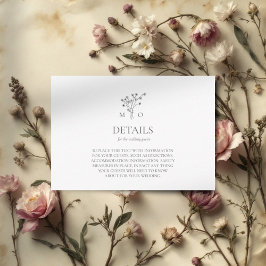 Informações Cartão de cerâmica de buquê flexível e minimalista