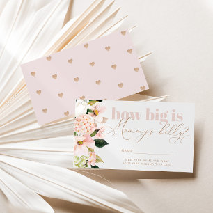 Informações Cartão de cerca rosa corado quão grande é a barrig