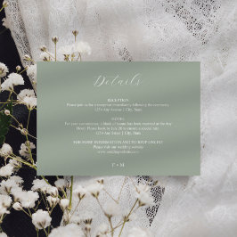 Informações Cartão de cerimônia de casamento para caligrafia v