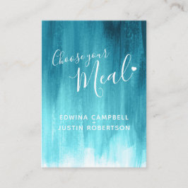 Informações Cartão de cerimônia de seleção de refeição de casa