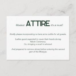 Informações Cartão de Código de Vestido de Casamento Branco Em