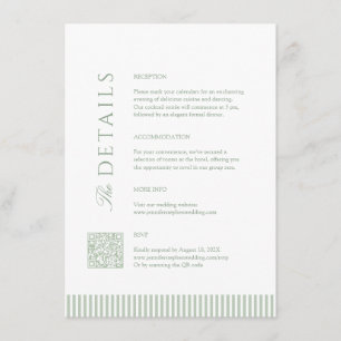Informações Cartão de código QR com detalhes de casamento mini