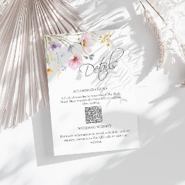 Informações Cartão de Código QR com Detalhes do Casamento no P