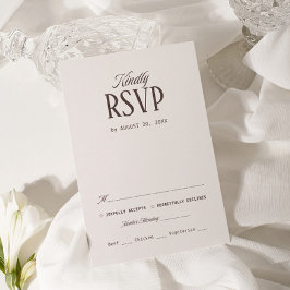 Informações Cartão de Confirmação de Presença de Casamento Lux