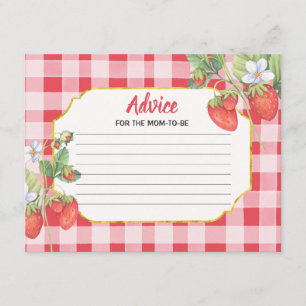Informações Cartão de Conselho Aquarela Morango Doce Morango